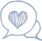 heart messaging icon